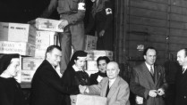 The Red Cross delivers soap and medical supplies to Italy on behalf of Ireland in 1952. Source: National Archives