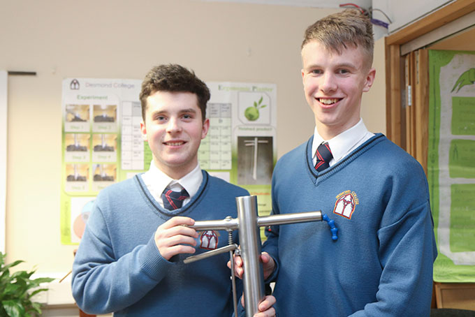Jack O'Connor and Diarmuid Curtin from Desmond College, Newcastle West, Co. Limerick.
