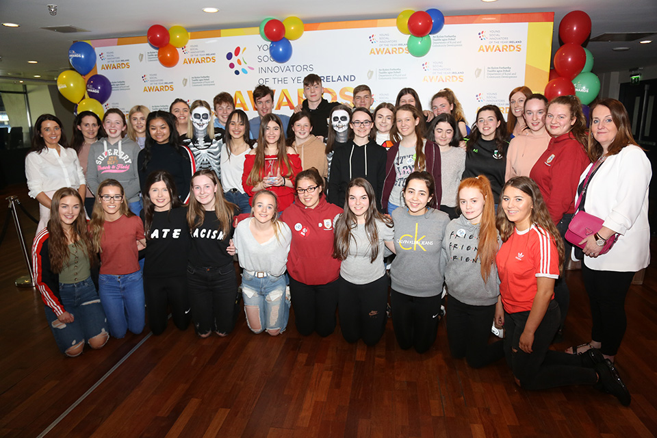 Largy College, Clones, Co. Monaghan, winners of the DFAT Global Citizens Award 2019 (Credit: Debbie Hickey)